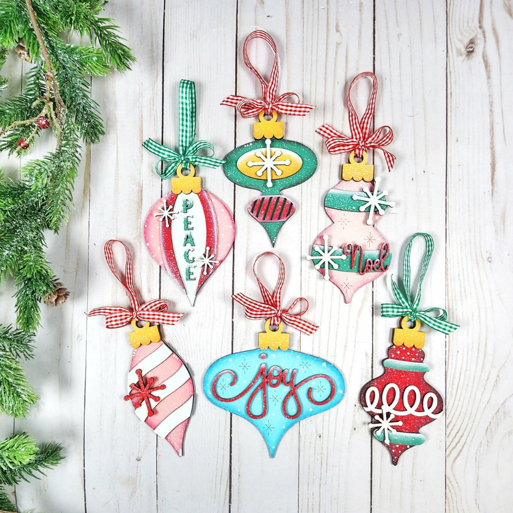 Vintage Christmas Ornament Set 44 | DIY Kits