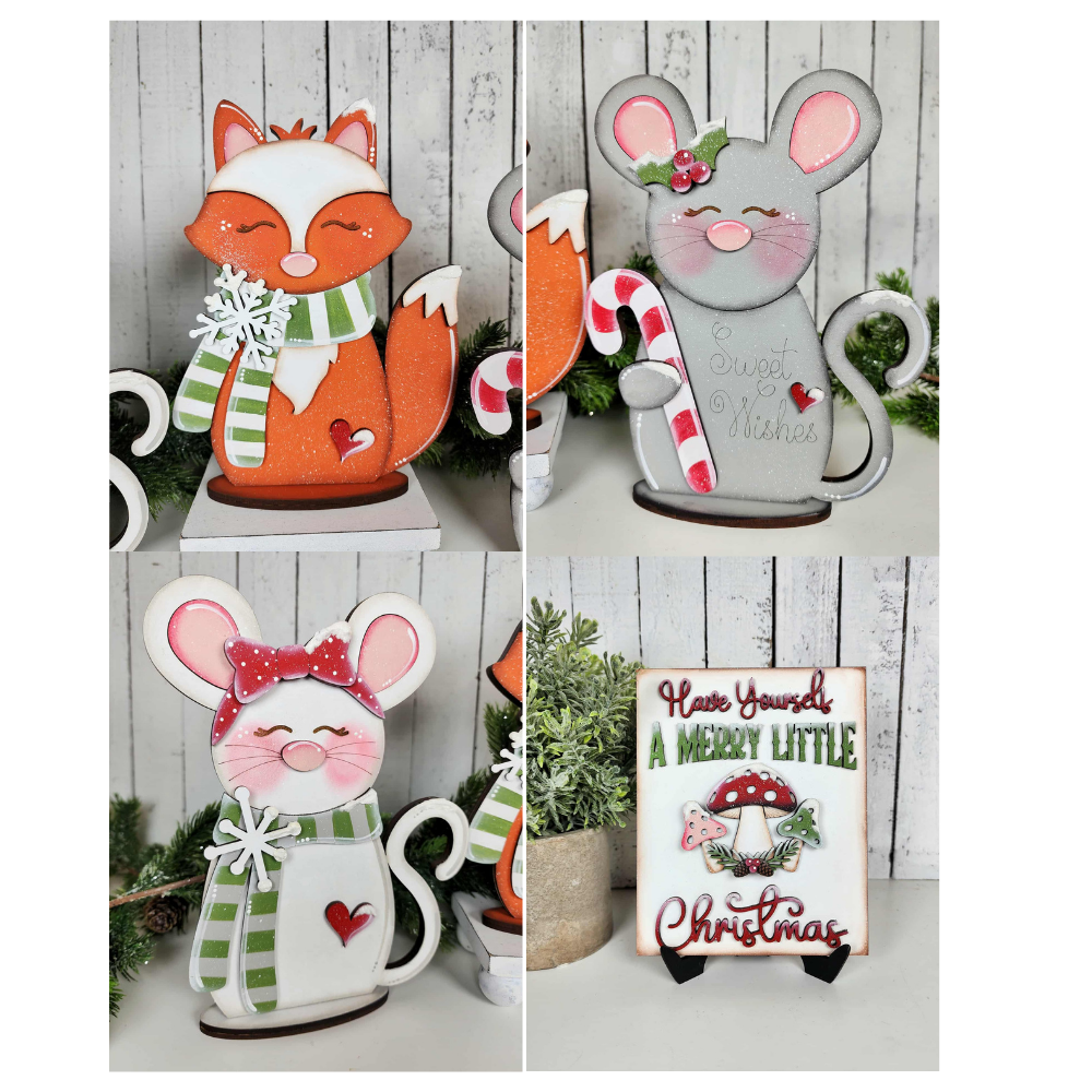 Woodland Christmas Shelf Sitter Collection 37 | DIY Kits