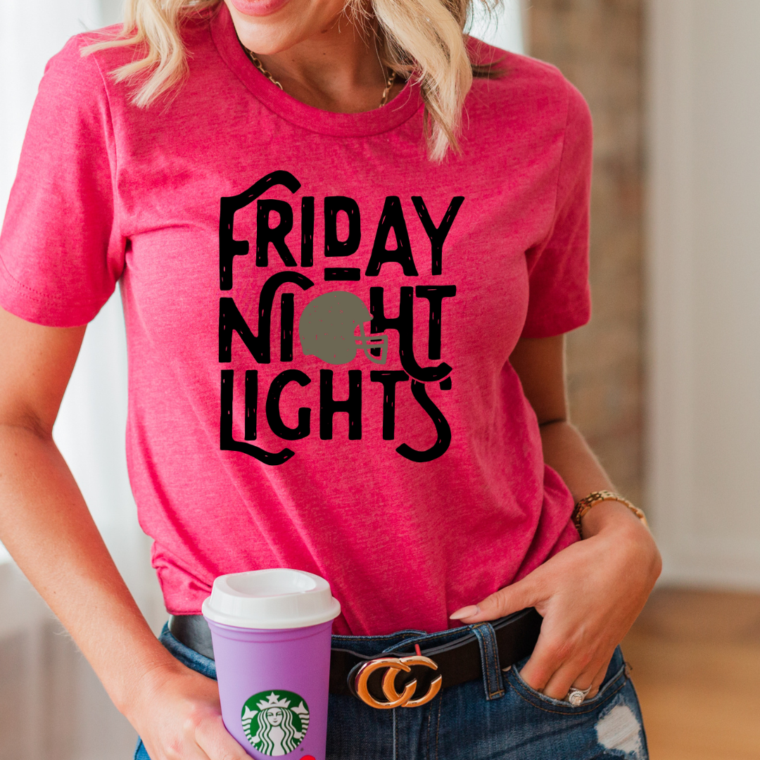 Friday Night Lights with Helmet, Football| DTF Transfers