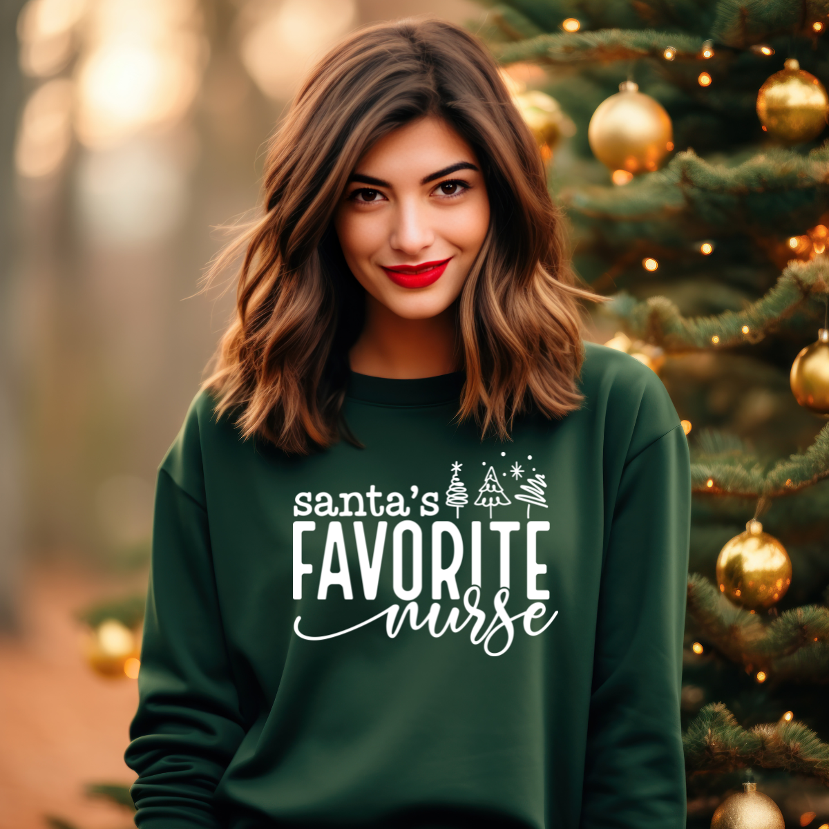Santa's Favorite Nurse| DTF Transfers