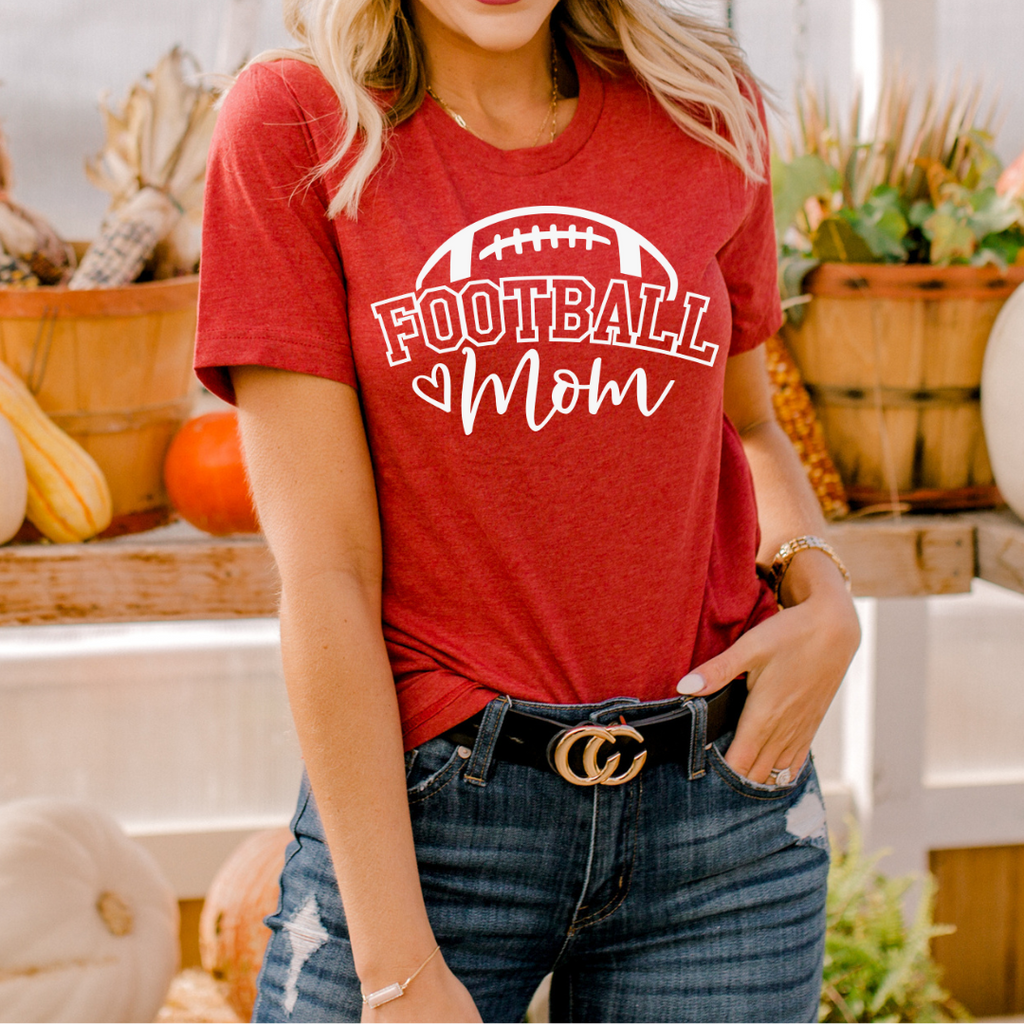 Football Mom with Heart| DTF Transfers