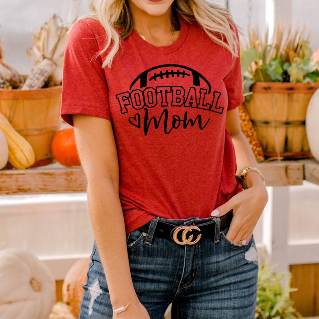 Football Mom with Heart| DTF Transfers
