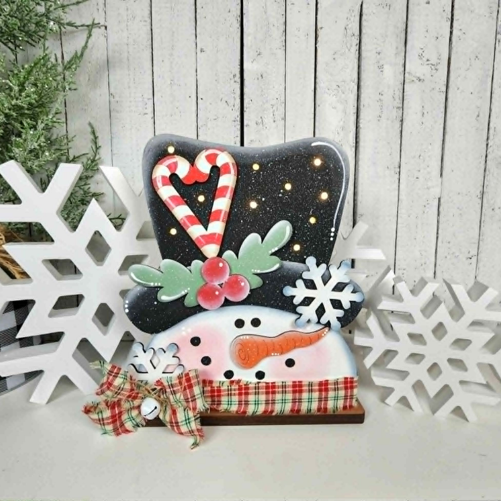 Candy Cane Snowman Shelf Sitter 51 | DIY Kits