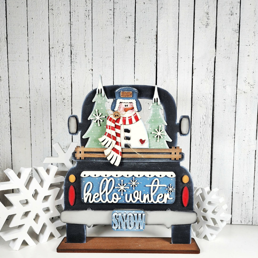 Hello Winter Snowman Truck 55| DIY Kits