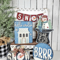 Winter Wonderland Tiered Tray Set 56 | DIY Kits