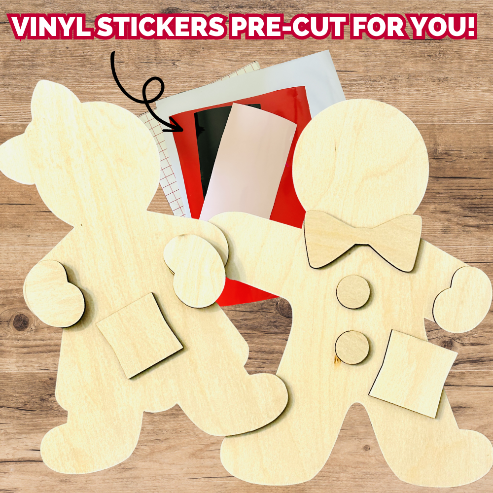 Gingerbread Boy and Girl Table Decor | DIY KIT