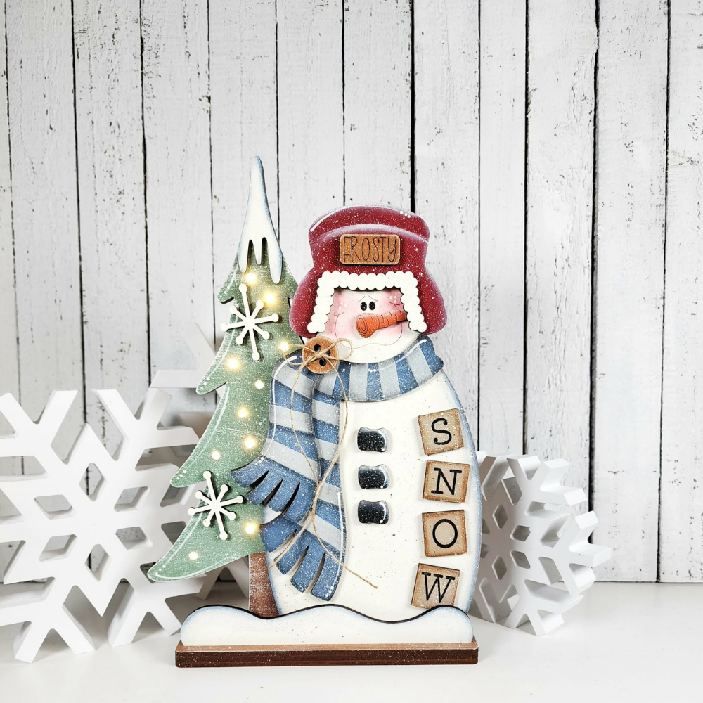 Frosty Snowman & Tree Shelf Sitter 60 | DIY Kits