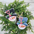 Candy Cane Snowman Ornament Set 62 | DIY Kits