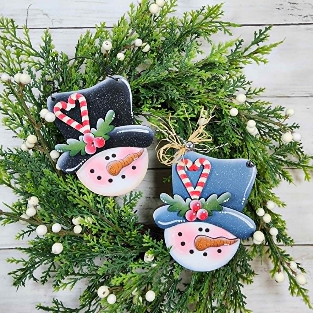 Candy Cane Snowman Ornament Set 62 | DIY Kits