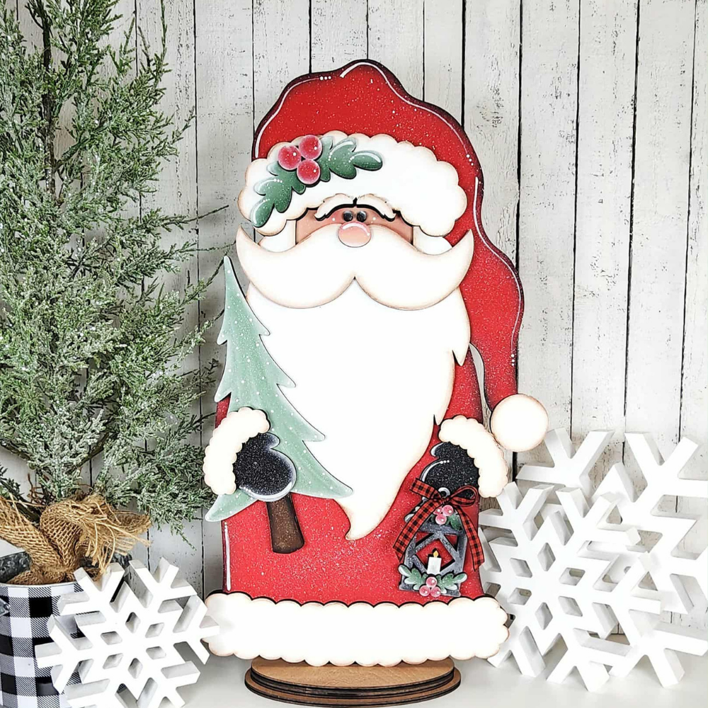 Vintage Santa with Tree Sign 66 | DIY Kits