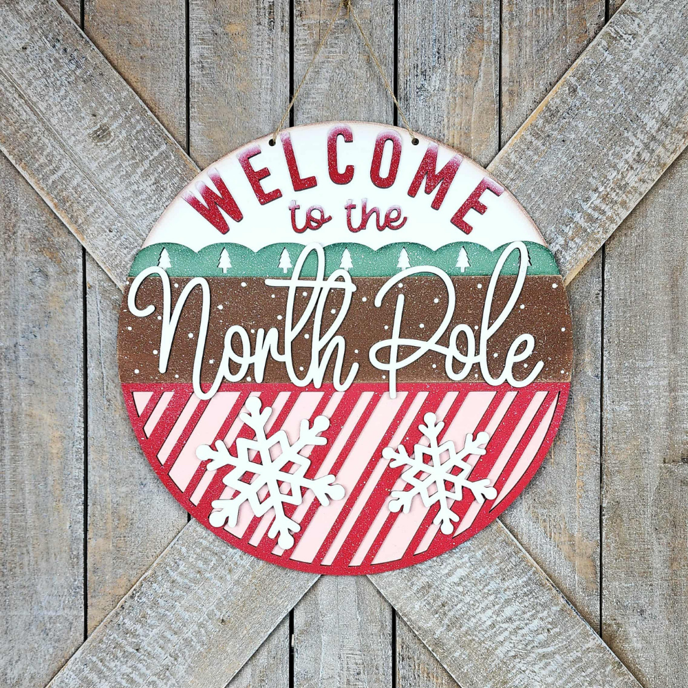 Welcome to the North Pole Sign 67 | DIY Kits