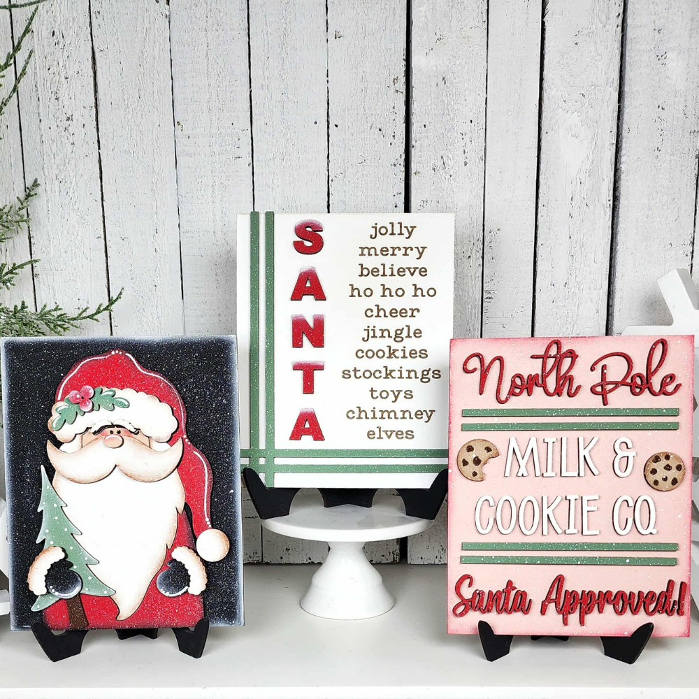 Santa Christmas Sign Collection 69 | DIY Kits