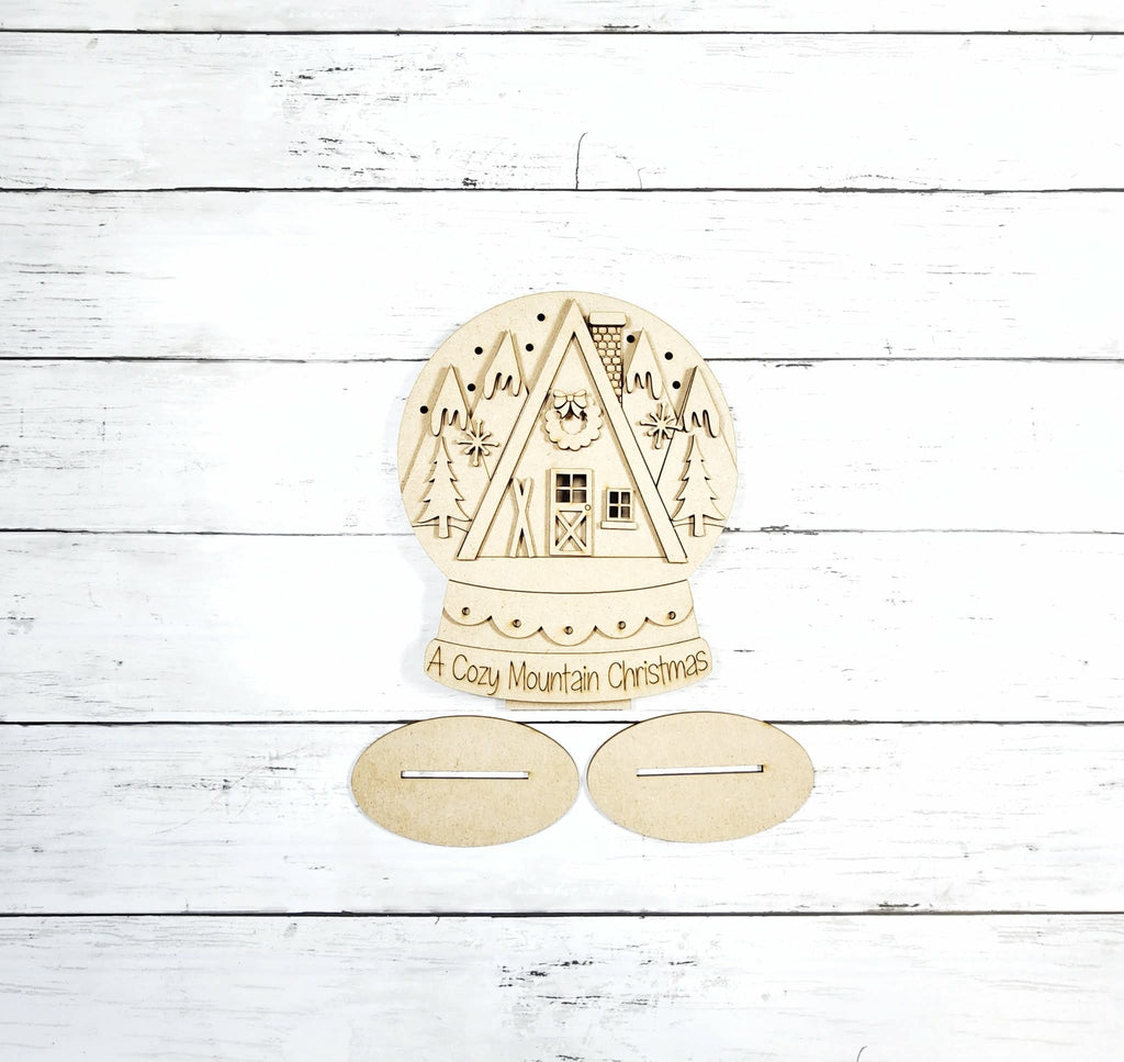 Cozy Mountain Christmas Snow Globe | DIY Kits