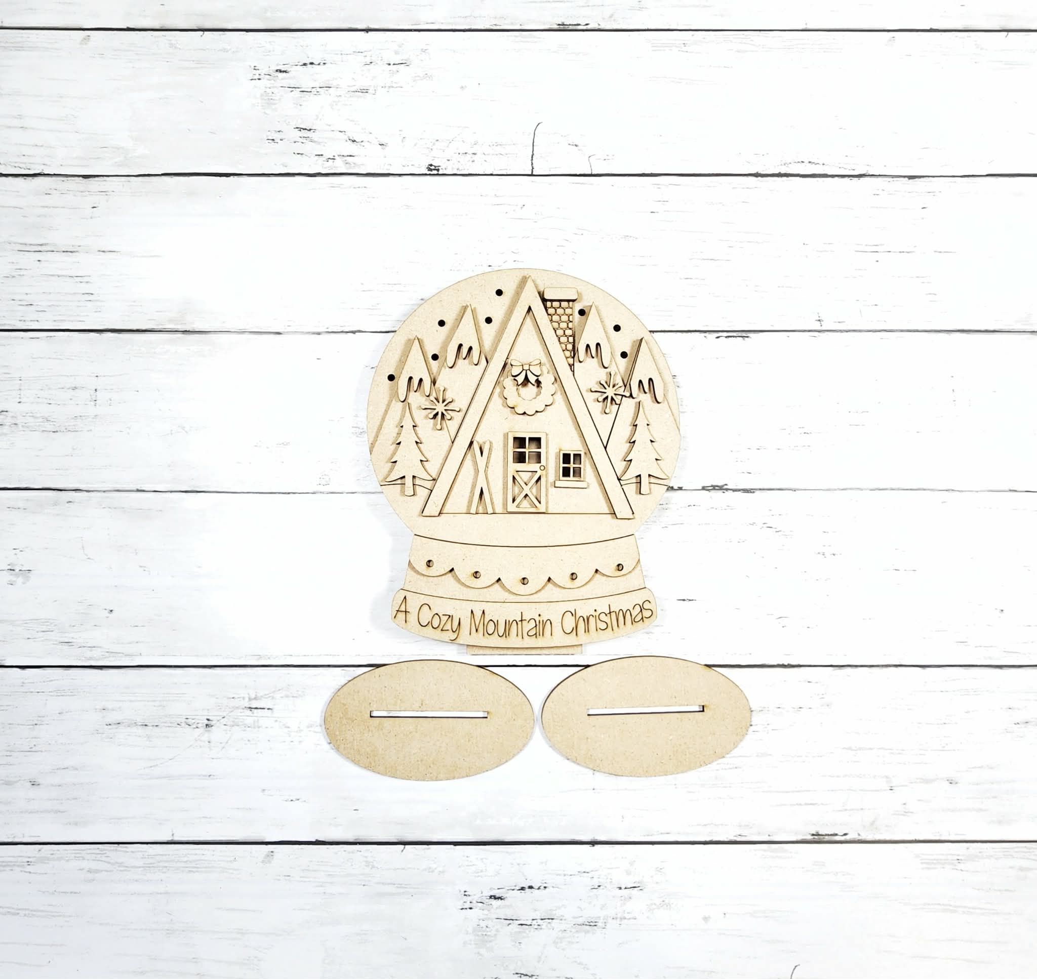Cozy Mountain Christmas Snow Globe | DIY Kits