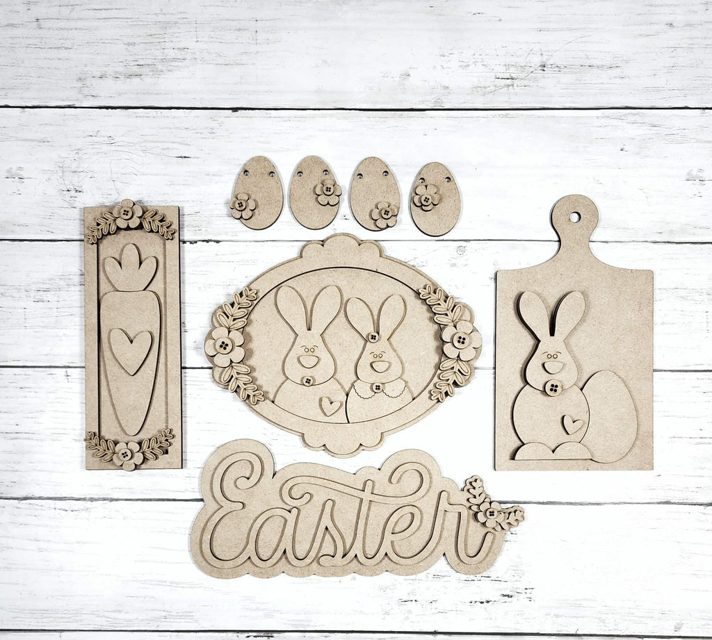 Easter Tiered Tray Decor Bundle | DIY Kits