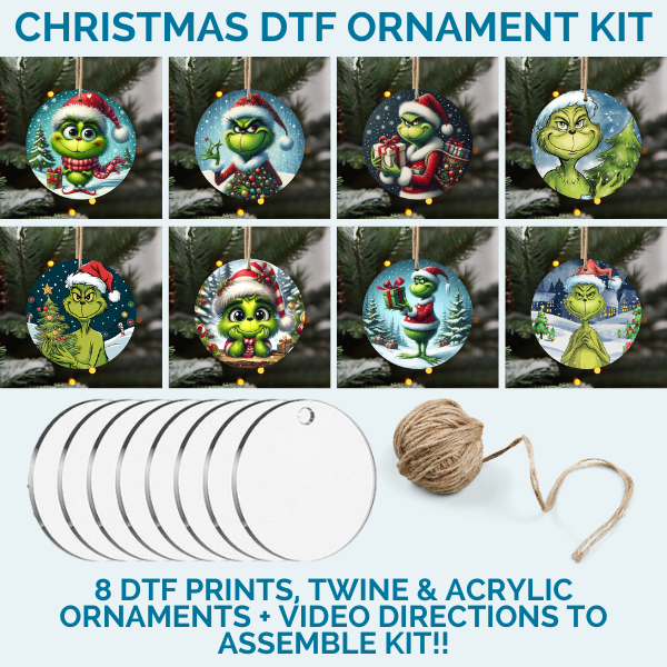 Stained Glass Seasonal Ornament DTF Kit | DIY Kits