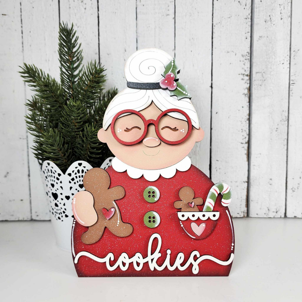 Mrs. Claus Cookies Shelf Sitter 23 | DIY Kits