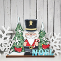 Noel Santa & Christmas Trees Shelf Sitter 27 | DIY Kits