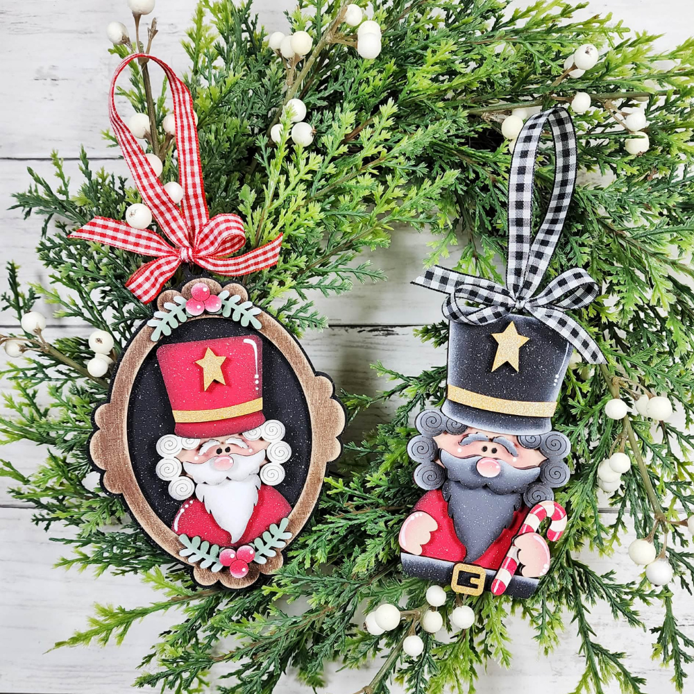 Vintage Santa Ornament Duo 29 | DIY Kits