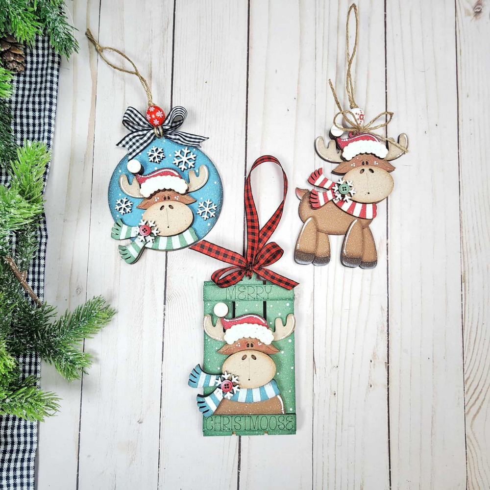 Christmoose Ornament Trio 33 | DIY Kits