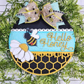 Hello Honey Bee Door Hanger Wood Craft Blank | DIY Kits