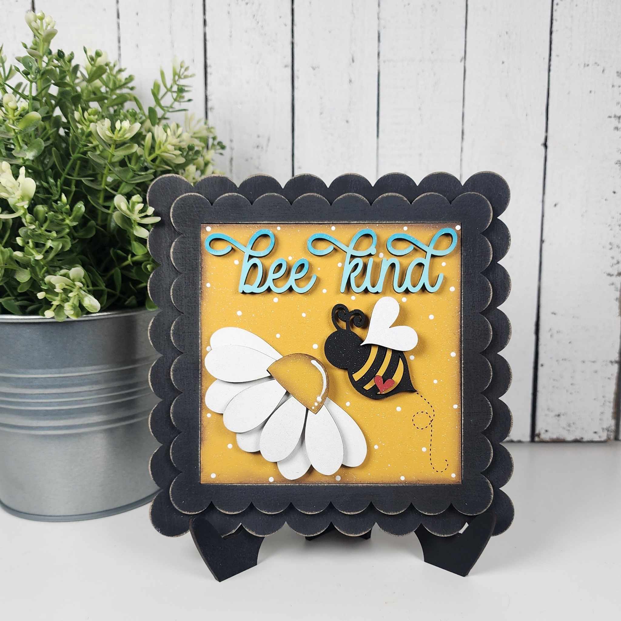 Honey Bee Tiered Tray Wood Craft Blank Set | DIY Kits