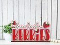 Farm Fresh Berries Shelf Sitter Wood Craft Blank | DIY Kits