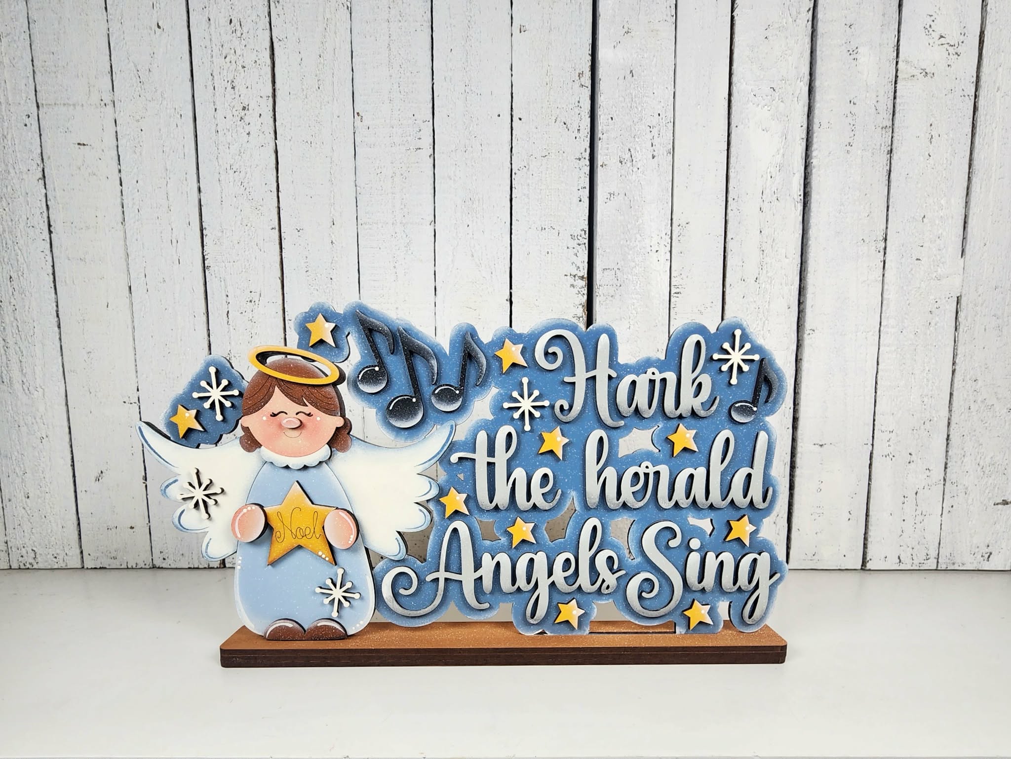 Hark the Herald Angels Sing Shelf Sitter | DIY Kits