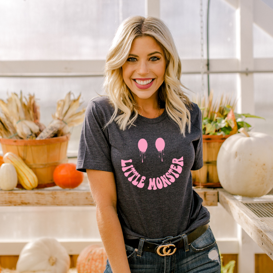 Little Monster Drippy Smiley Face | DTF Transfers