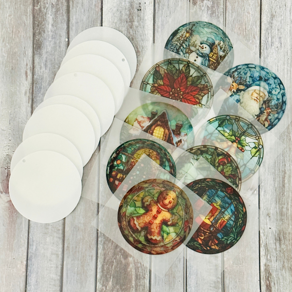 Stained Glass Seasonal Ornament DTF Kit | DIY Kits