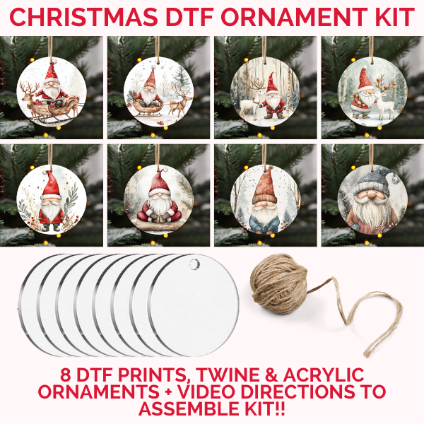 Stained Glass Seasonal Ornament DTF Kit | DIY Kits