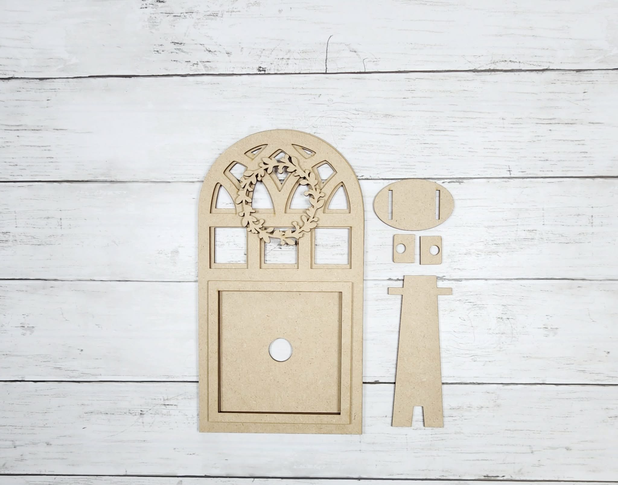 Lavender Interchangeable Arch Window Sign – DIY Wood Craft Blank | DIY Kits