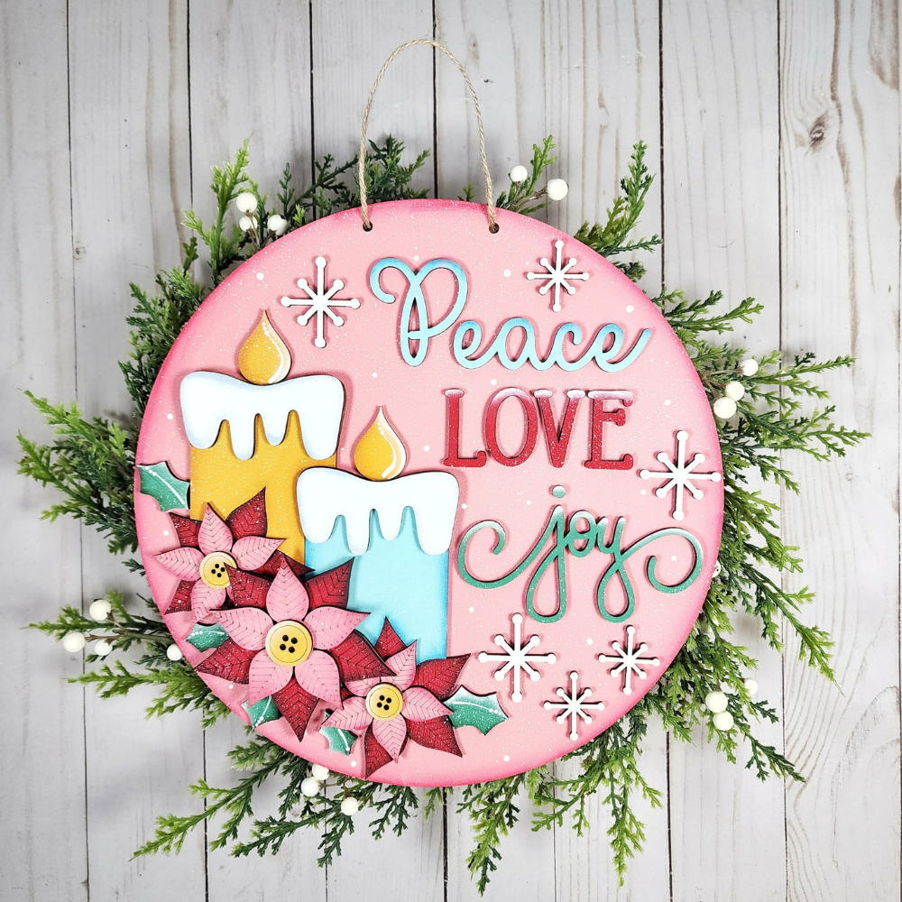 Peace Love Joy Christmas Sign 41 | DIY Kits