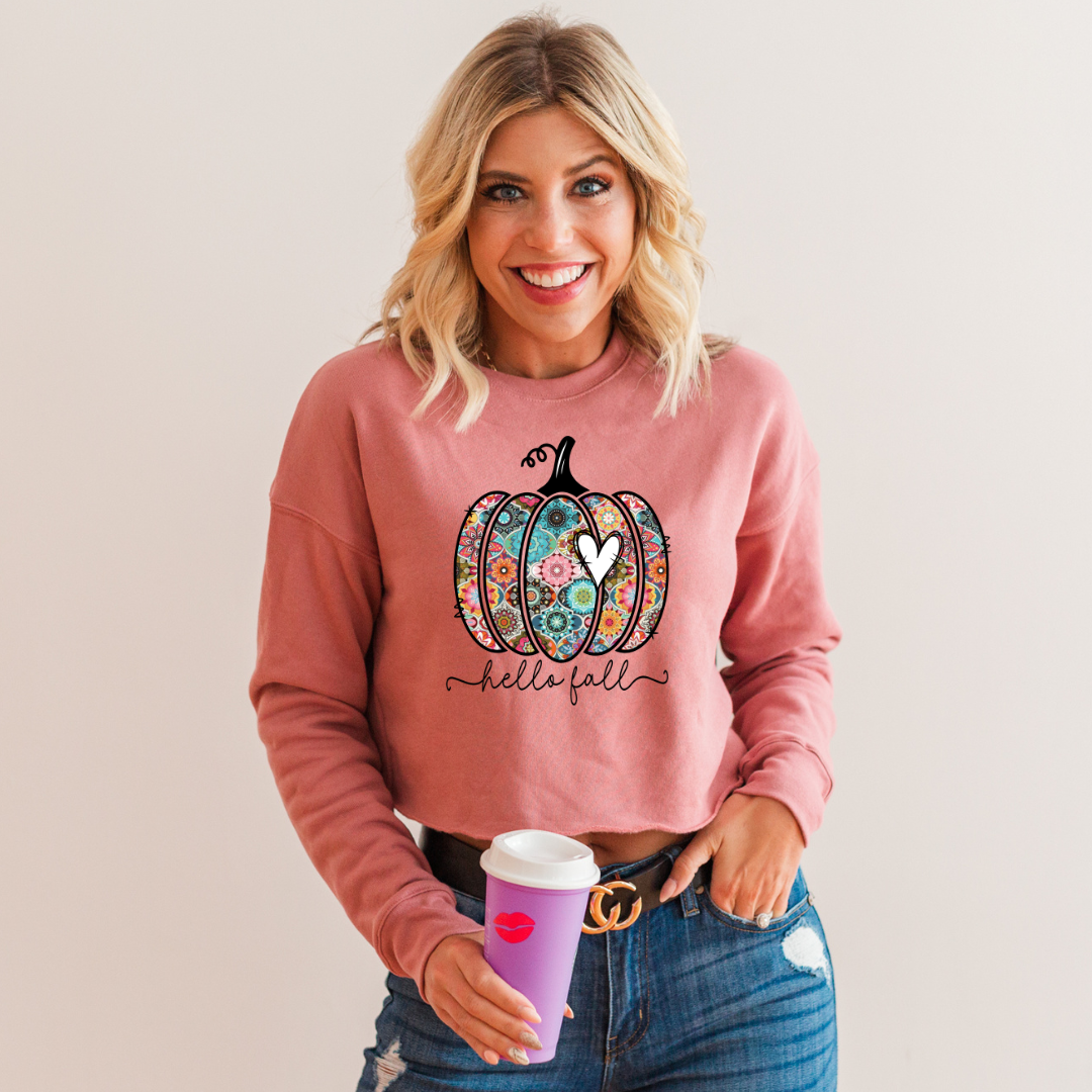 Hello Fall, Patchwork Pumpkin| DTF Transfers