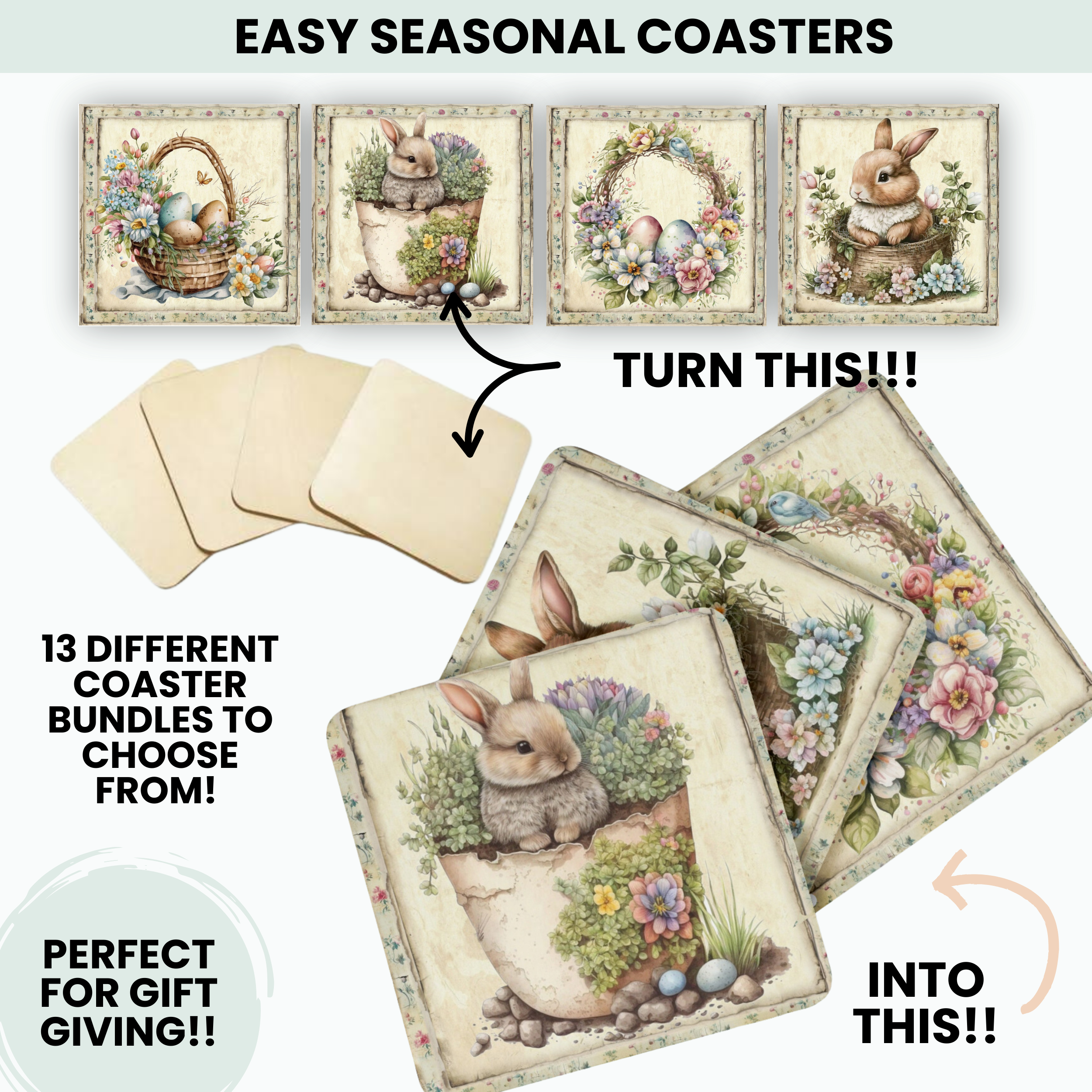 SEASONAL COASTER DTF Kit | DIY Kits