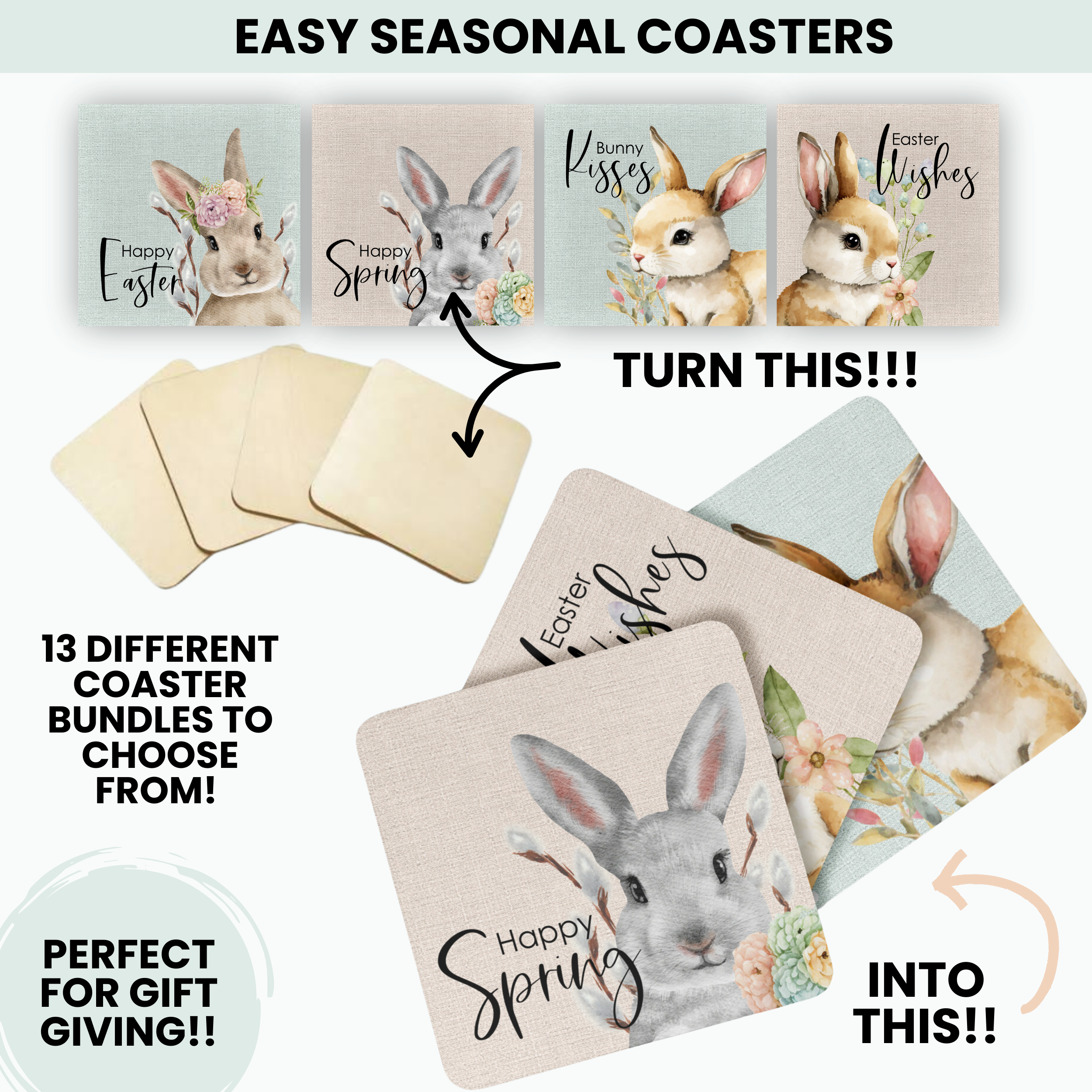 SEASONAL COASTER DTF Kit | DIY Kits