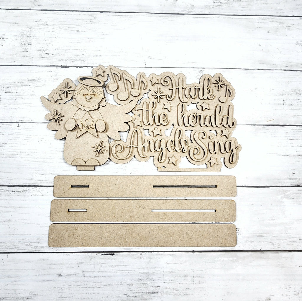 Hark the Herald Angels Sing Shelf Sitter | DIY Kits