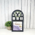 Lavender Interchangeable Arch Window Sign – DIY Wood Craft Blank | DIY Kits