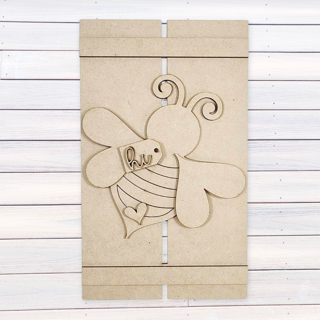 Hi Bee Pallet Wood Craft Blank | DIY Kits