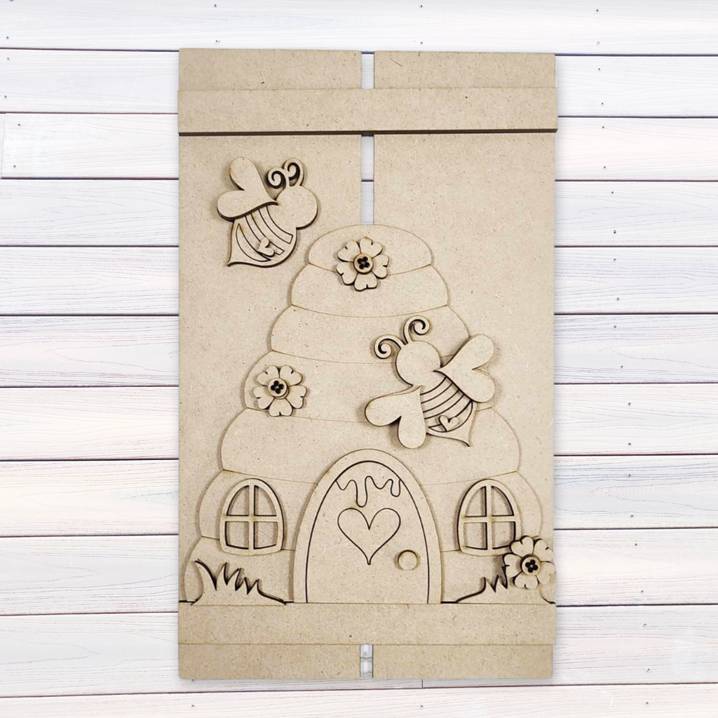 Bee Hive Pallet Wood Craft Blank | DIY Kits