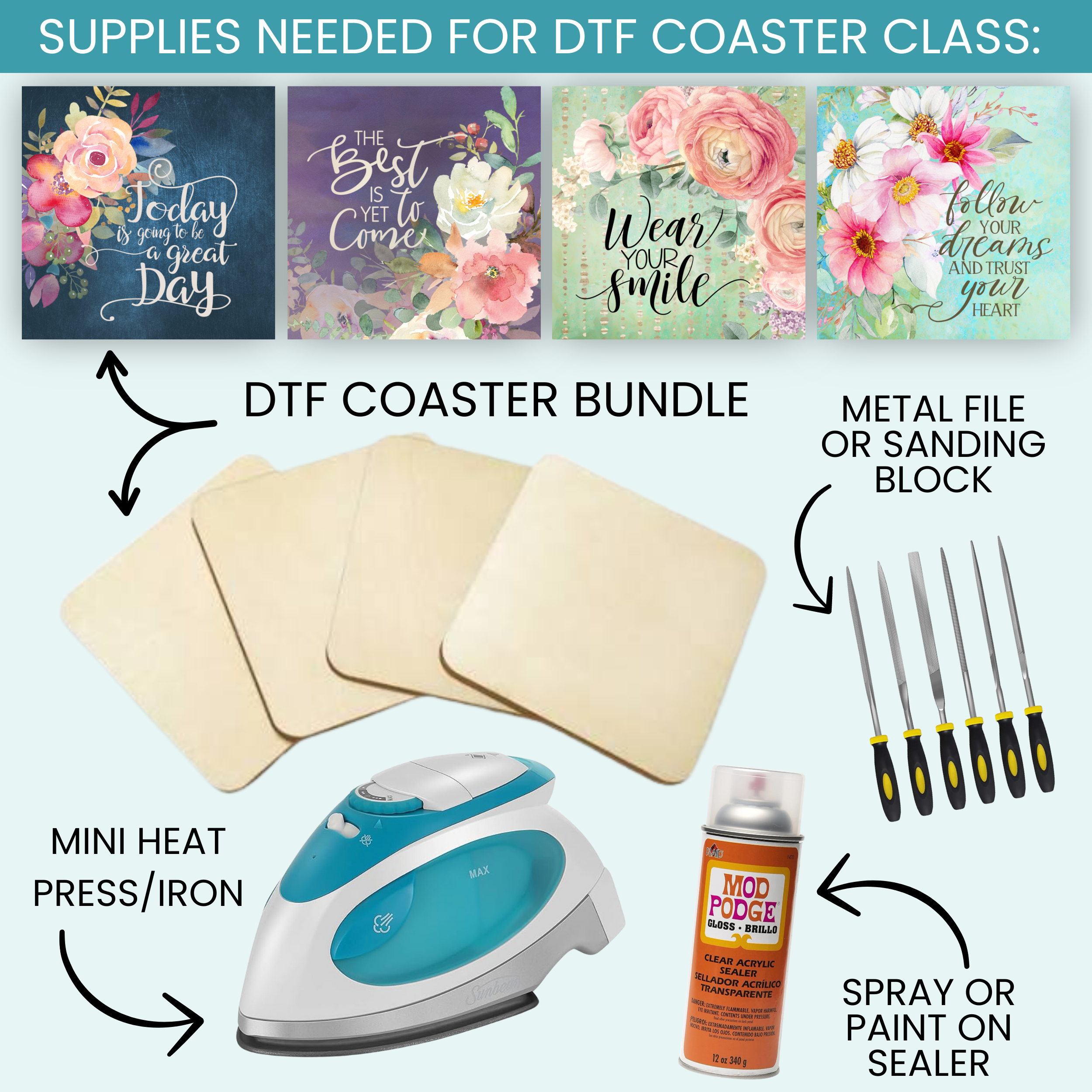 SEASONAL COASTER DTF Kit | DIY Kits