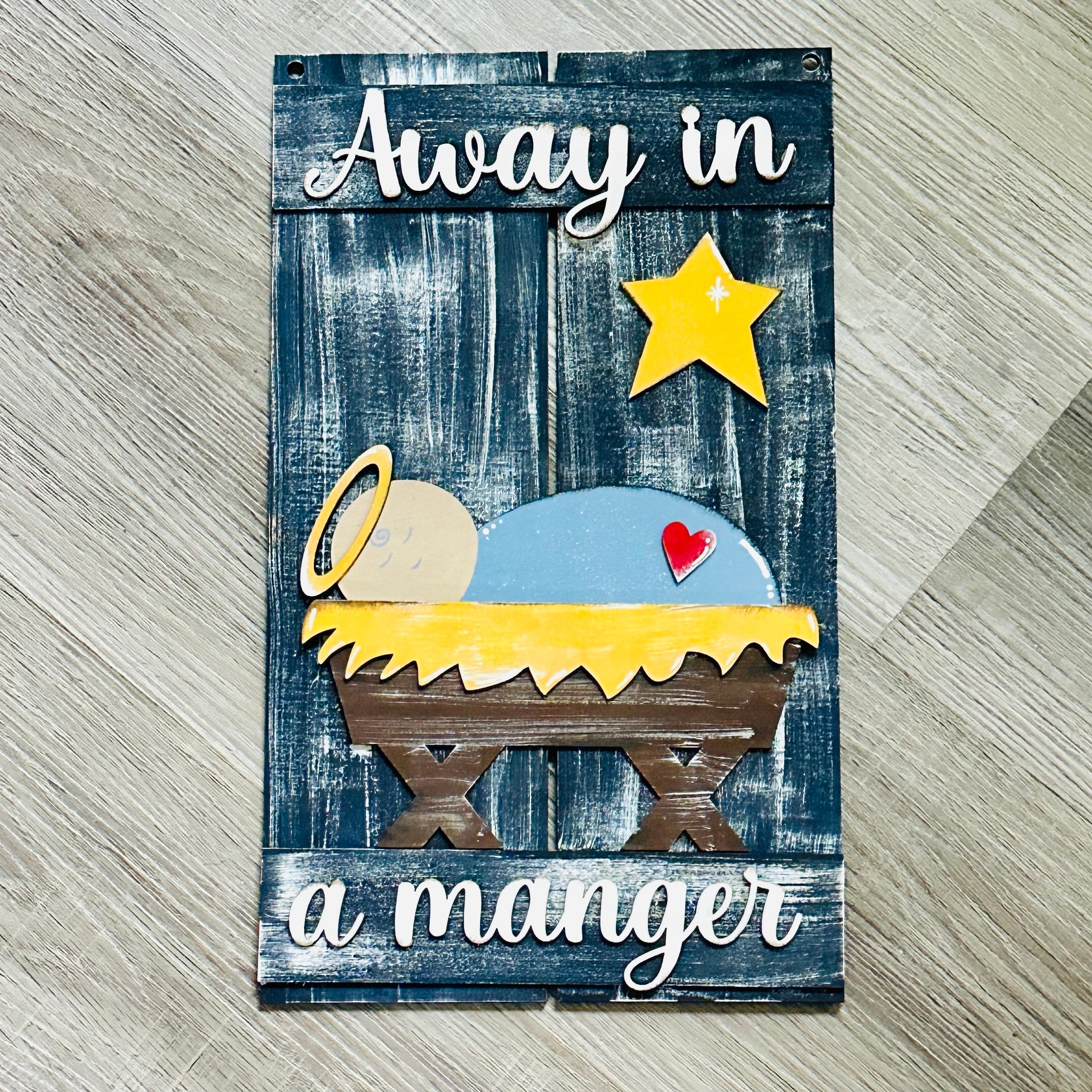 Away in a Manger DIY Kit | Wood Craft Blank