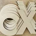 Tic Tac Toe Wood Letters  | Wood Craft Blank