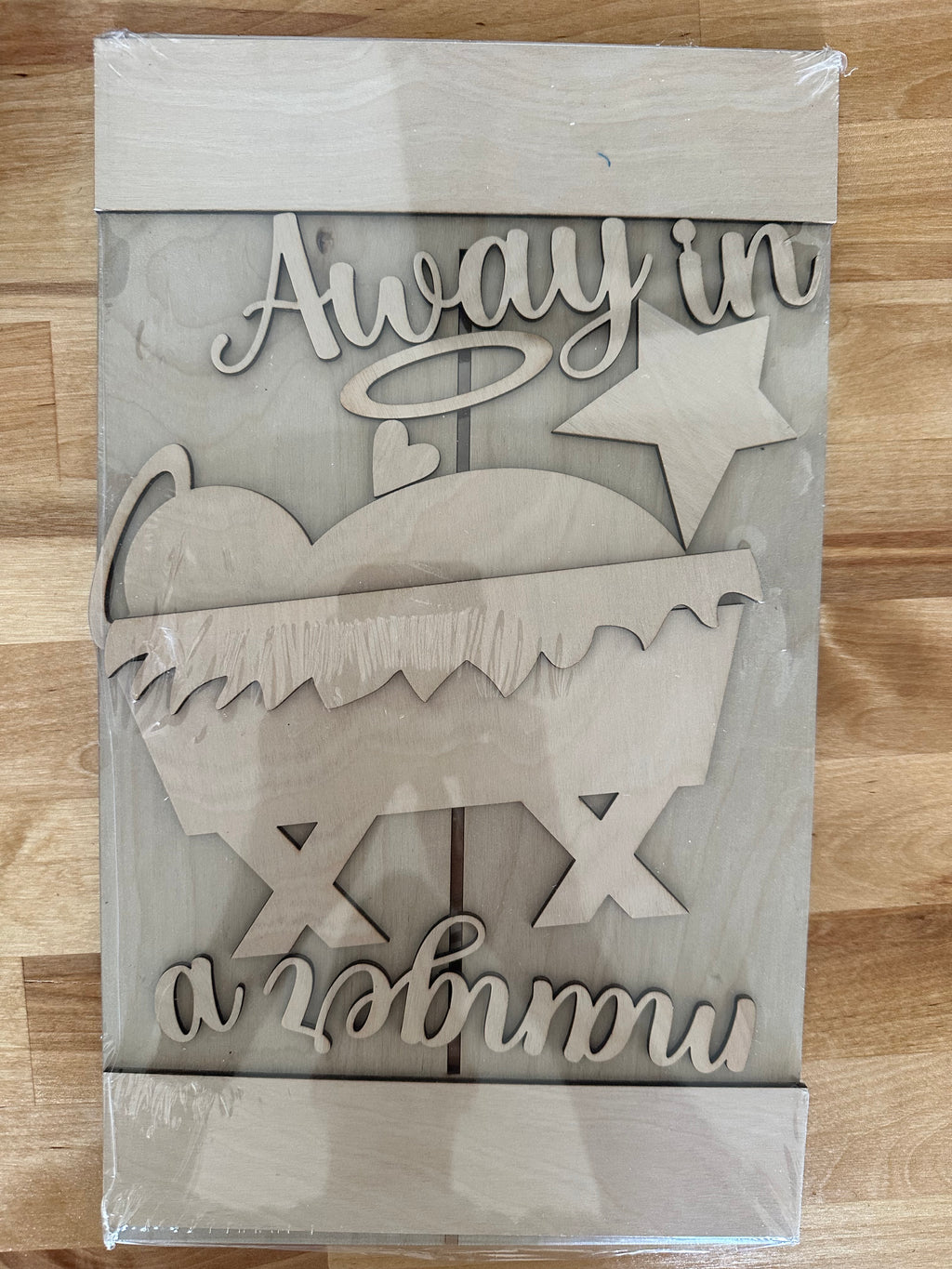 Away in a Manger DIY Kit | Wood Craft Blank