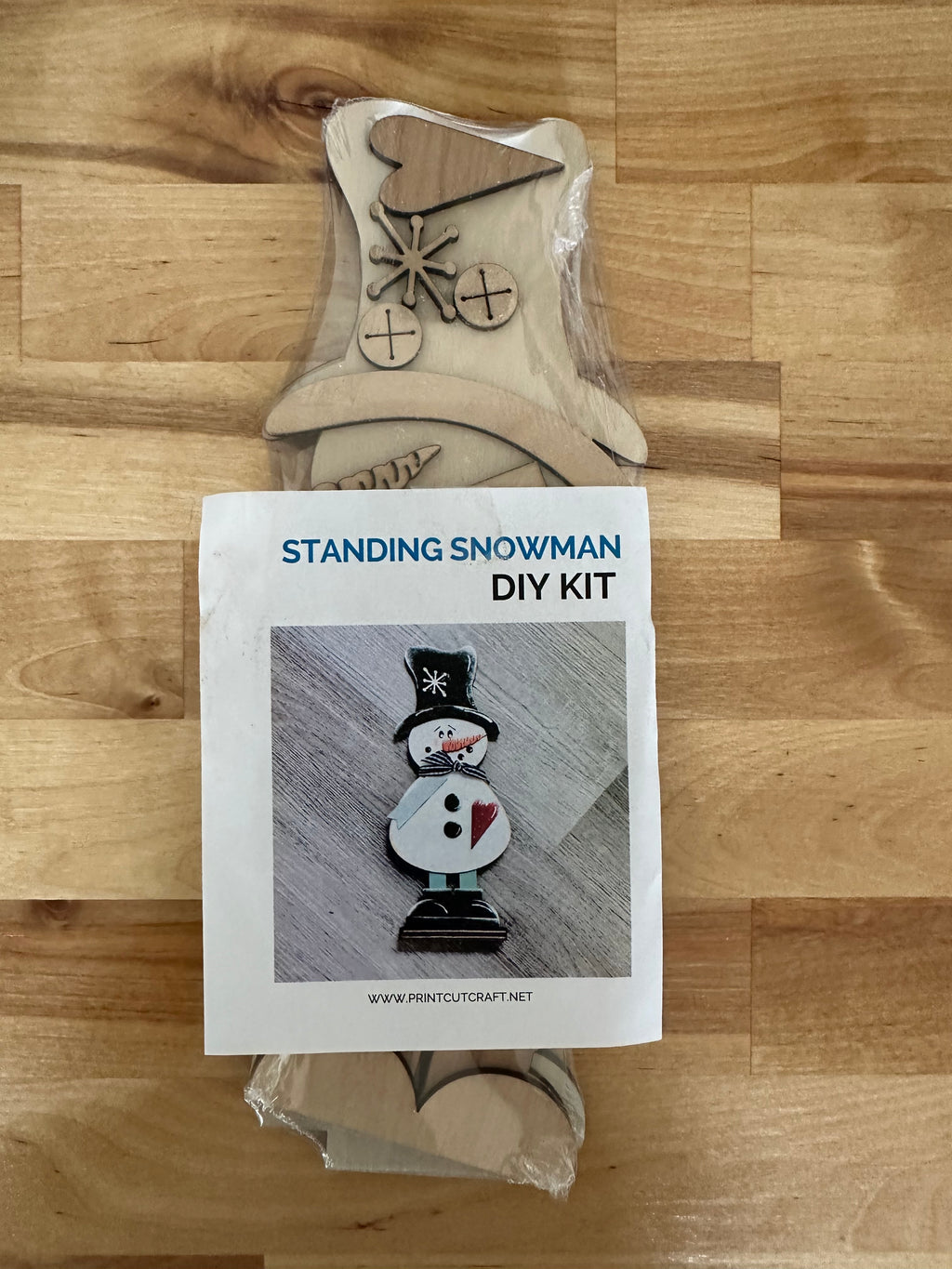 Standing Snowman DIY Kit | Wood Craft Blank