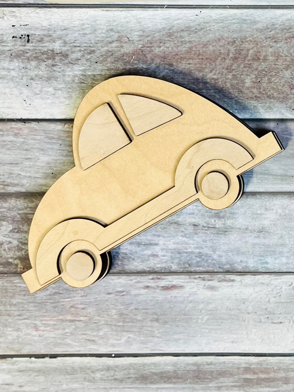Beetle Bug Car Wood Craft Blank | DIY Kit