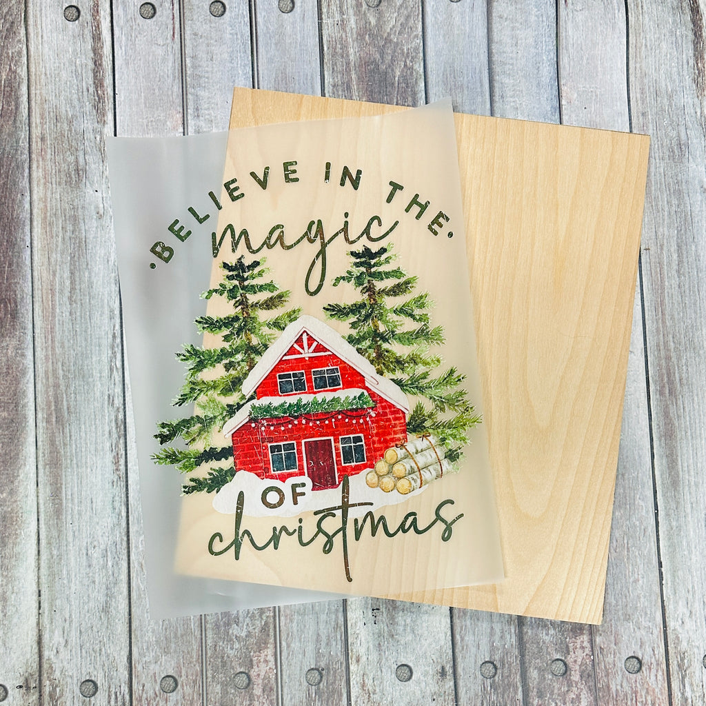 Believe In The Magic Of Christmas + Wood DTF Kit | DIY Kits