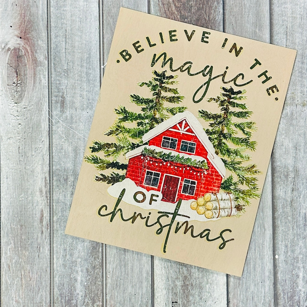Believe In The Magic Of Christmas + Wood DTF Kit | DIY Kits