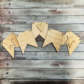 Wood pennant banner Americana cutout| Wood Craft Blank