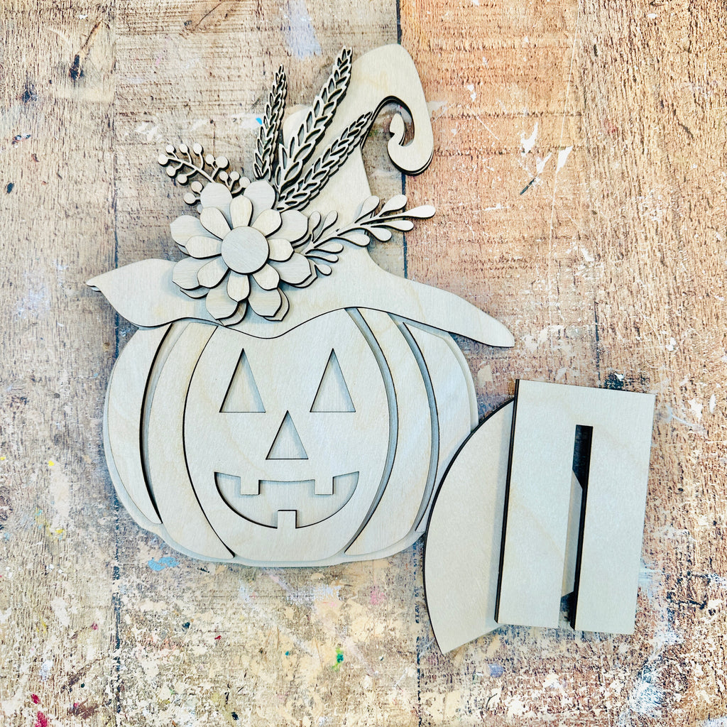 Pumpkin With Witch Hat | DIY Kits